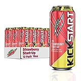 Mountain Dew Kickstart Strawberry Start-Up (16 Ounce Cans, Pack of 12)